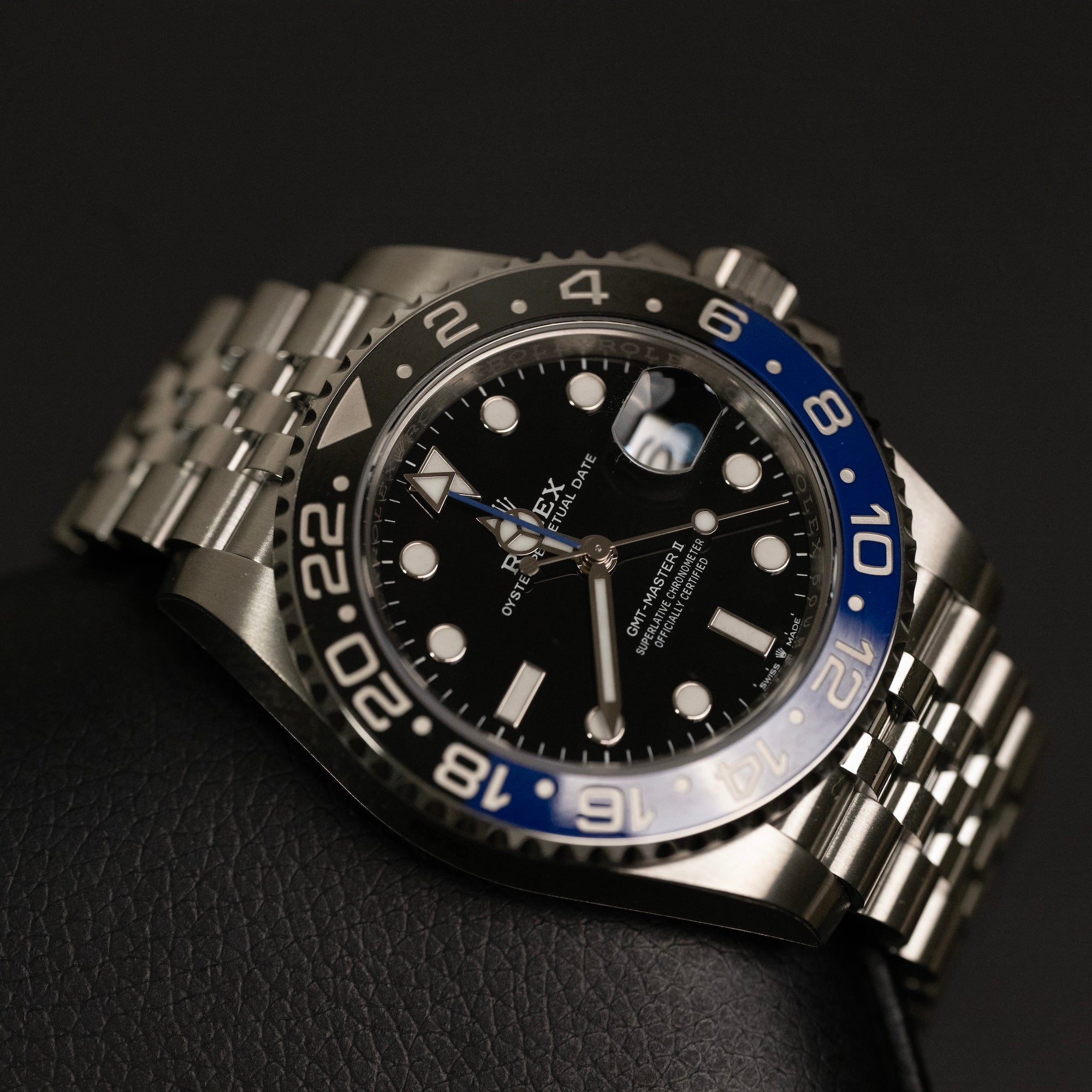 Brand New Rolex Steel GMT Master-II "Bat-Girl" - Stainless Steel Black Dial 40MM - 126710BLNR *2023 FULLY STICKERED*